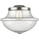 Franklin Restoration Oxford 1 Light 12 inch Brushed Satin Nickel Mini Pendant Ceiling Light in Incandescent, Seedy, Franklin Restoration